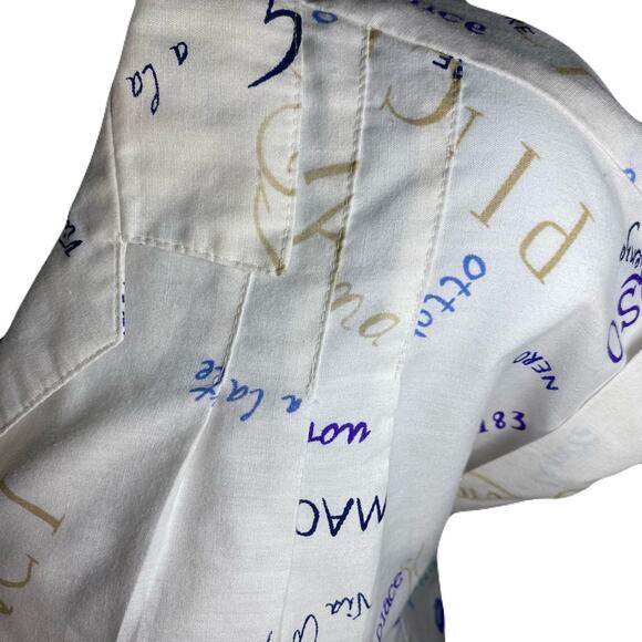 ACT III Vintage 80s Buttondown, Collared ,Shortsleeve Women’s Blouse - Picture 7 of 10